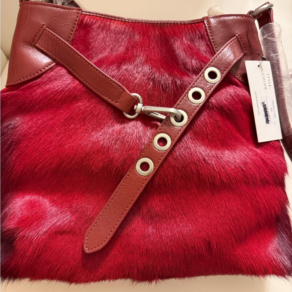 Red Fur Women's Bag